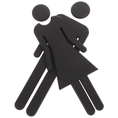 2Paare Büroschilder Damen Wc Lavabo Selbstklebend
