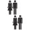 2Paare Büroschilder Damen Wc Lavabo Selbstklebend 9