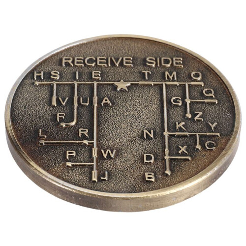 CW Morse Code Commemorative Coins CW Training Coin Morse Code Training Coin for Novice Radio Enthusiasts 1