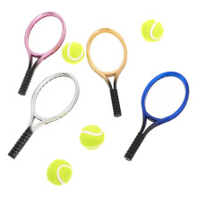 4Sets Mini Tennis Racket Anhänger Sportlich Vielfalt Taschen