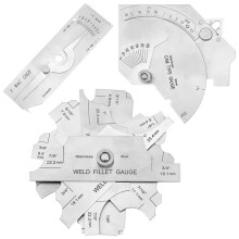 Gauge Kit Included 7 Piece Fillet Weld Gauge Gage Set, Single Weld Gauge and Stainless Steel Bridge Cam Gauge Kit