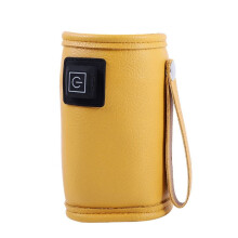 USB-MilchwasserwäRmer, Reise-Kinderwagen, Isoliertasche, Baby-FlaschenwäRmer, Sicher für Den Winter im Freien - Gelb