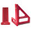 2Pcs Woodworking Square Kit - 3D Multi-Angle Carpentry Square Protractor and T-Square Hole Scribe Ruler-Metric 1