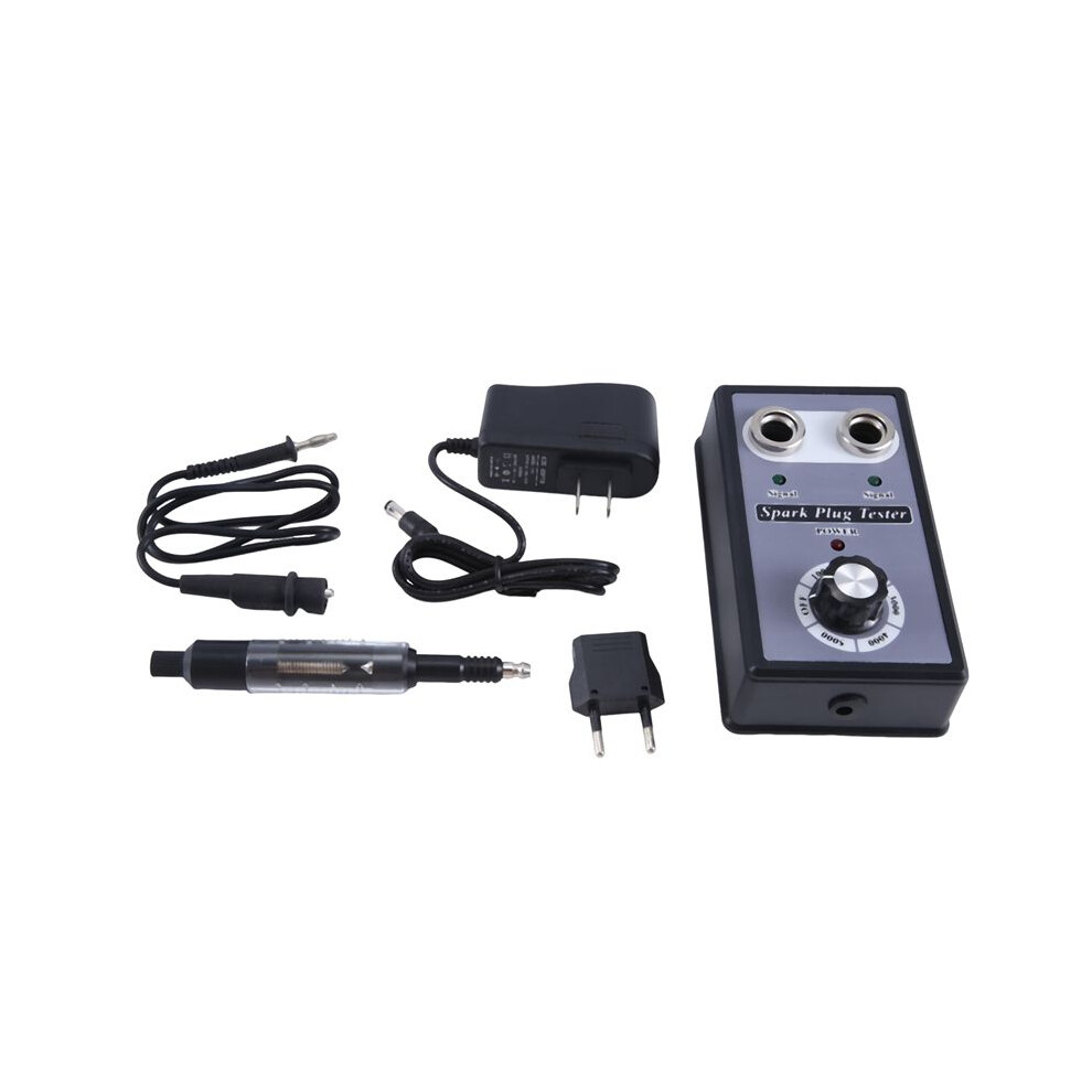 Adjustable Dual Hole Sparking Plug Tester Spark Tester Diagnostic Tool For Car Motorcycle Ignition Coil Checker Spark 6033078045660