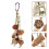 3Ud De Forrajeo De Madera Para Pájaros Colgantes Multicolor 6