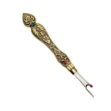 Coupe-Fil Vintage, DéCouseur, DéCouseur, PoignéE de Couture, Point de Croix, Dissolvant de Fil pour Travaux D'Aiguille, Or
