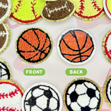 16 StüCk Sport-Themen-AufnäHer, AufnäHer zum AufbüGeln, Basketball, FußBall, Baseball, FußBall, Volleyball, zum AufbüGeln für Selbstgemachte
