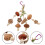 3Ud De Forrajeo De Madera Para Pájaros Colgantes Multicolor 5