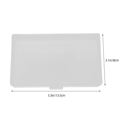 12Ud Mini Cajas Plásticas Transparentes Con Tapa Articulada 1