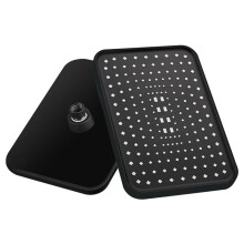 12 Inch High Pressure Top Spray Rain Shower Larger Flow Rainfall Shower Heads Rainfall Showerhead-Black