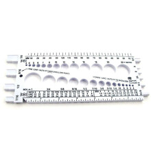 Bolt Nut Thread Inch&Metric Thread Tester Bolt Gauges Metric Size Gauge Tester Measuring Tool for Measuring Bolt Screw-B