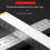 2PC Woodworking Equal Height Ruler Positioning Horizontal Elevation Ruler Double-Sided Scale Ceramic Tile Special Tool B 7