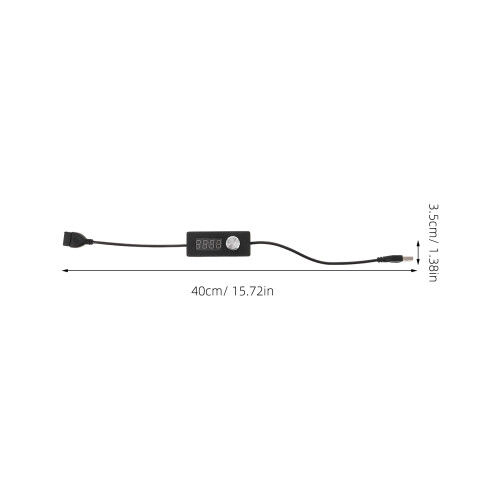 Câble Minuterie 24H Pour Aquarium LED Noir USB 1