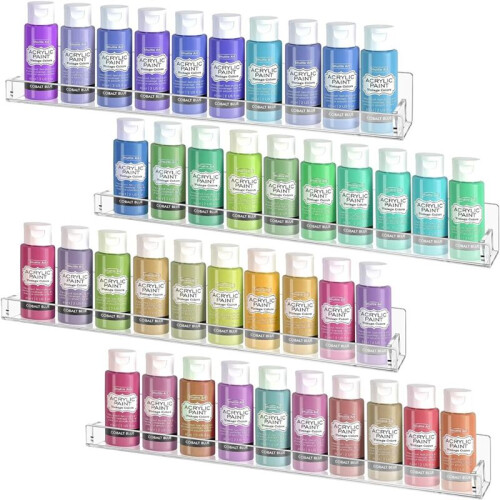 Transparent Paint Storage Box Wall-Mounted, Miniature Paint Rack, Paint Rack Organizer,  Paint Storage Rack 1