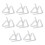 16 Pack Clear Plastic Tablecloth Clips, Transparent Plastic Table Cover Clamps, Picnic Tablecloth Holders 1