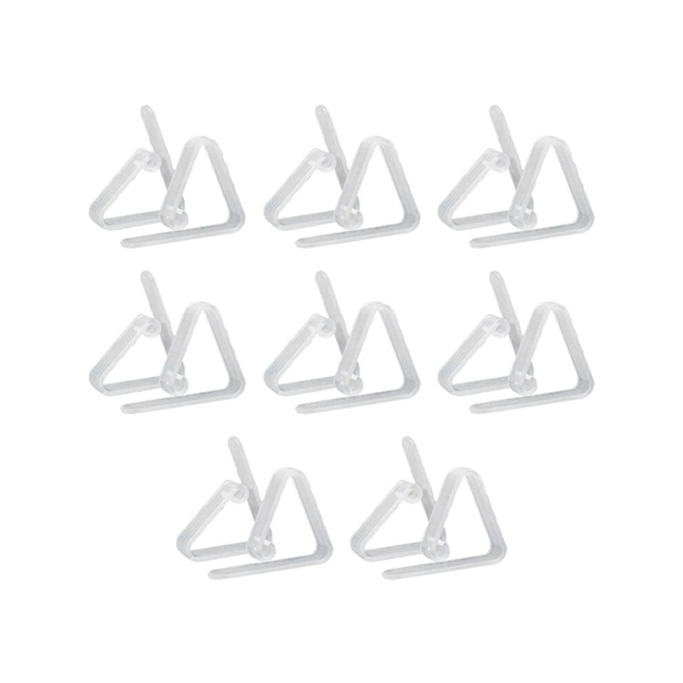 Exogio 16 Pack Clear Plastic Tablecloth Clips, Transparent Plastic Table Cover Clamps, Picnic Tablecloth Holders