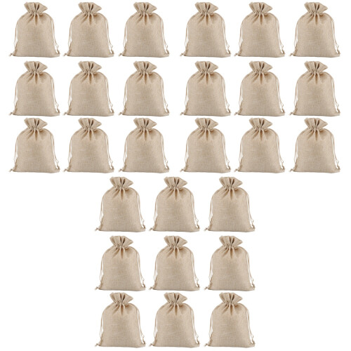 45Ud Bolsa Beige Para Dulces Y Navideños De Lino 2