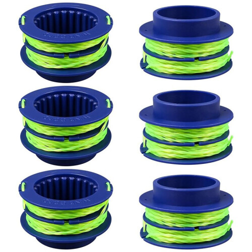 KLS 124-03 Spooled Trimmer  0.080-in 16Ft 6 Pack,for Kobalt 24-Volt Max Weed Wacker String Trimmer