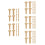 35Pairs Copper Handle Fasteners with Locking Design for DIY Use 8