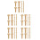 35Pairs Copper Handle Fasteners with Locking Design for DIY Use 9