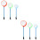 60Pcs Blue Fish Fishing Nets with Plastic Handle for Aquariums 7