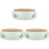 3 Pcs Ceramic Teapot Warmer Heating Base For Home Office 3