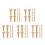 35Pairs Copper Handle Fasteners with Locking Design for DIY Use 5