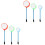 60Pcs Blue Fish Fishing Nets with Plastic Handle for Aquariums 4