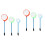 60Pcs Blue Fish Fishing Nets with Plastic Handle for Aquariums 5