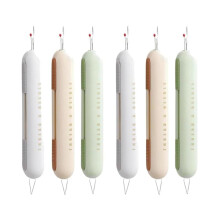 6 Peça Seam Ripper, 2 em 1 Agulha Threader Seam Ripper Threading e Removedor de Costura Costura Ripper Ferramenta Threaders de Agulha