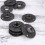 Industrial Black Threaded Floor and Wall Mounted Flanges 8