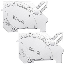 2 Pieces Bridge Cam Gage Welding Gauge for Inspection of Welded Surfaces Joints Stainless Steel Thickness Gauge Tool