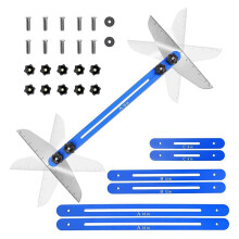 Stair Treads Gauge Template Tool,Stair Jig, Measuring Stair Tool, Shelf Scribe Tool for Stairs, Cutting Drywall