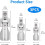 Universal Drive Connector Socket Set, 360 Degree Rotating Socket Maintenance Fasteners, Suitable for Car Modification 6