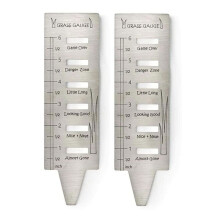 Lawn Grass Gauge - Stainless Steel Grass Gauges Gardening Grass Gauges for Gifts,Lawn Tool Yard Landscaping Plant 2Pcs