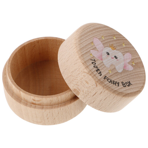 5Ud Caja Infantil De Madera Beige Para Guardar Y Cabello 1