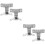 4 Pcs Heavy Duty Toggle Latch Lock For Bathroom Door Bolt Right Angle 6
