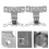 4 Pcs Heavy Duty Toggle Latch Lock For Bathroom Door Bolt Right Angle 8