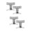 4 Pcs Heavy Duty Toggle Latch Lock For Bathroom Door Bolt Right Angle 7