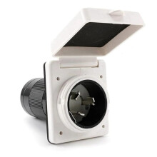 50A RV Plug Twist Lock Inlet,Shore Power Inlet Plug 125V/250V RV Power Receptacle for Marine Boat Trailer CamperShed