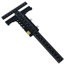Woodworking Scriber Gauge-Aluminum Alloy Sliding Marking Gauge,T-Square Scribing Measuring Marking Framing Ruler Tool A
