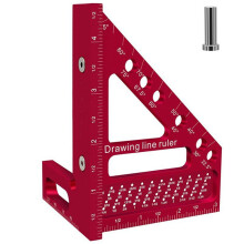 Houtbewerking Timmerman Vierkant Gat Schrijfliniaal Meetliniaal met Hoekpin Constructie Precisiehoutbewerkingsgereedschap