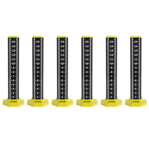 6pcs Ceiling and Floor Tile Height Ruler, Drop Ceiling Installation Tools, Magnetic Base Laser Target Card Plate
