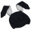 Gorro Con Orejas De Para Niños Negro Cómodo 2