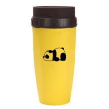 Tazza French Twist, Tazza per Succo di Caffè con Bevanda Fredda, Isolamento In Plastica Portatile, Tazza di Cannuccia per Caffè Panda