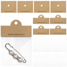 5Jgo Bolsas Versátiles Para Joyería Con Transparente Y Kraft