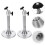 2 Pcs Projector Accessory Holder Atmosphere Lamp Stand Heavy 9