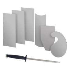 Woodworking Card Scraper Set Hardened Cabinet Scraper Card Scraping Rectangle Knife Smooth Wood Deburring Carpentry Tool