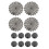 12Pcs 15inch Halloween Spider Web Placemats 3.94inch Cup Mat Halloween Placemats Spider Web Table Mats 1