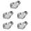 5Pcs Reusable Silver Stainless Steel Oyster Grilling Shells Baking Pan 8